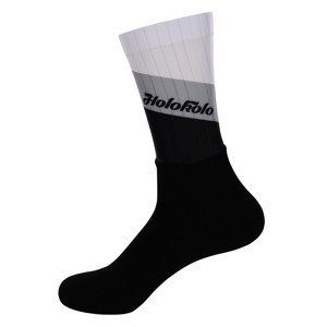 HOLOKOLO Klasszikus kerékpáros zokni - NEW NEUTRAL - szürke/fekete/fehér