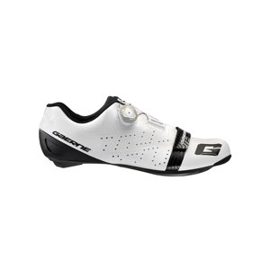 GAERNE Kerékpáros cipő - CARBON VOLATA - fehér/fekete
