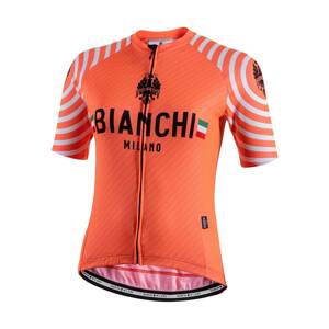 BIANCHI MILANO Rövid ujjú kerékpáros mez - ALTANA LADY - rózsaszín