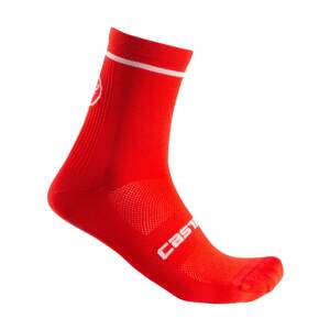 CASTELLI Klasszikus kerékpáros zokni - ENTRATA 13 - piros