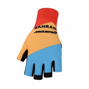 BONAVELO Kerékpáros kesztyű rövid ujjal - BAHRAIN MCLAREN - sárga/piros