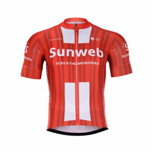 BONAVELO Rövid ujjú kerékpáros mez - SUNWEB 2020 - piros