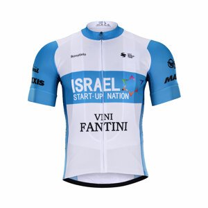 BONAVELO Rövid ujjú kerékpáros mez - ISRAEL 2020 - kék/fehér