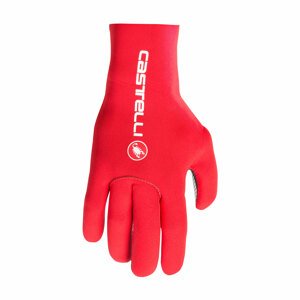 CASTELLI Kerékpáros kesztyű hosszú ujjal - DILUVIO C - piros