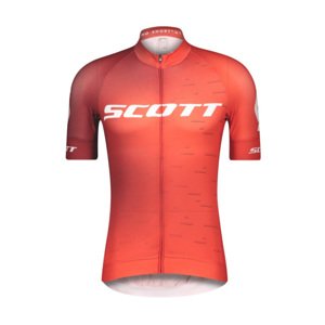 SCOTT Rövid ujjú kerékpáros mez - RC PRO 2021 - fehér/piros