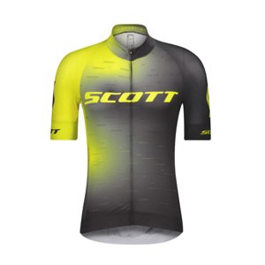 SCOTT Rövid ujjú kerékpáros mez - RC PRO 2021 - fekete/sárga
