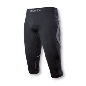 BIOTEX 3/4-es kerékpáros nadrág kantár nélkül - PIRATA - fekete