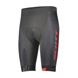 SCOTT Rövid kerékpáros nadrág kantár nélkül - RC TEAM ++ - szürke/fekete