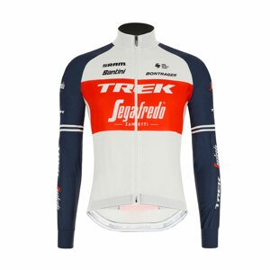 SANTINI Kerékpáros szélálló dzseki - TREK SEGAFREDO 2021 - piros/fehér/kék
