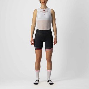 CASTELLI Rövid kerékpáros nadrág kantár nélkül - GIRO D'ITALIA 2023 W - fekete/rózsaszín