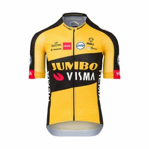 AGU Rövid ujjú kerékpáros mez - JUMBO-VISMA 2021 - fekete/sárga