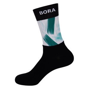 BONAVELO Klasszikus kerékpáros zokni - BORA 2022 - zöld/fekete
