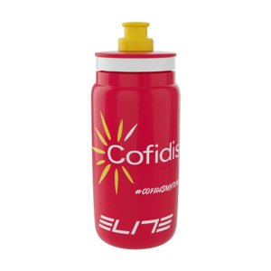 ELITE Kerékpáros palack vízre - FLY COFIDIS 550ml - fehér/piros