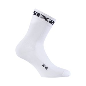 SIX2 Klasszikus kerékpáros zokni - WHITE SHORT - fehér