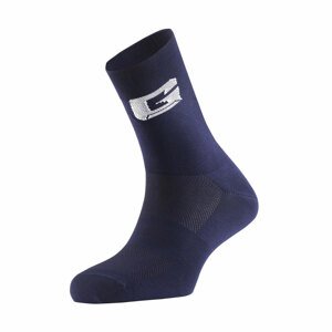 GAERNE Klasszikus kerékpáros zokni - PROFESSIONAL - kék/fehér