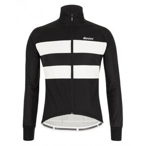 SANTINI Kerékpáros dzseki béléssel - COLORE BENGAL WINTER - fekete