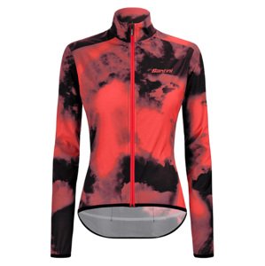 SANTINI Kerékpáros szélálló dzseki - NEBULA STORM LADY - világoskék/rózsaszín