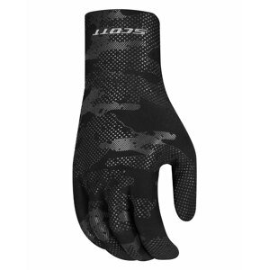 SCOTT Kerékpáros kesztyű hosszú ujjal - WINTER STRECH LF - szürke/fekete