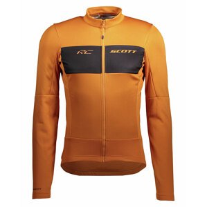 SCOTT Kerékpáros dzseki béléssel - RC WARM HYBRID WB - narancssárga/fekete