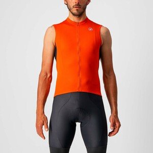 CASTELLI Ujjatlan kerékpáros mez - ENTRATA VI - narancssárga/piros