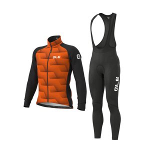 ALÉ Kerékpáros téli kabát és nadrág - SHARP + WINTER - fekete/narancssárga