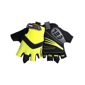 BIOTEX Kerékpáros kesztyű rövid ujjal - SUMMER - fekete/sárga