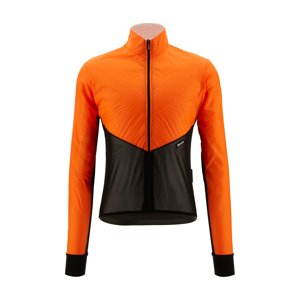 SANTINI Kerékpáros szélálló dzseki - REDUX LITE  - narancssárga/fekete