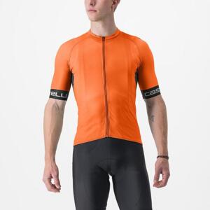 CASTELLI Rövid ujjú kerékpáros mez - ENTRATA VI - narancssárga