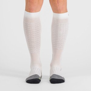 SPORTFUL Kerékpáros térd zokni - APEX LONG - fehér/sárga
