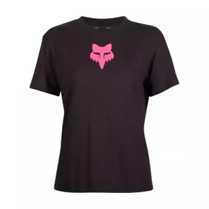 FOX Rövid ujjú kerékpáros póló - W FOX HEAD - fekete/rózsaszín