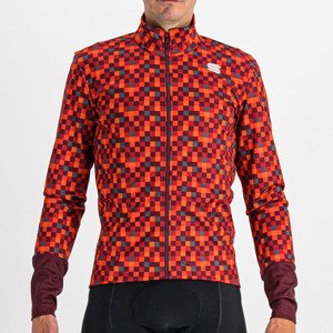 SPORTFUL Kerékpáros dzseki béléssel - PIXEL - piros/barna