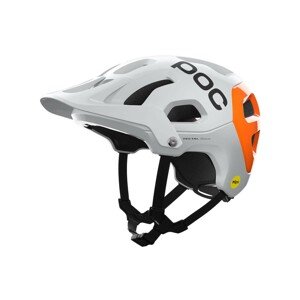 POC Kerékpáros sisak - TECTAL RACE MIPS NFC - fehér/narancssárga