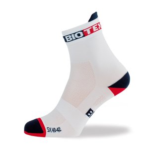 BIOTEX Klasszikus kerékpáros zokni - NET - fehér