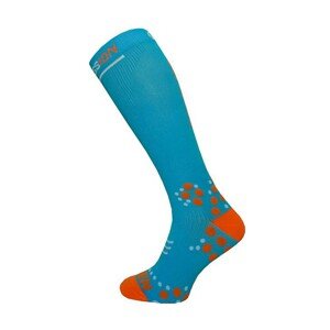 HAVEN Kerékpáros térd zokni - EVOTEC SILVER - narancssárga/kék