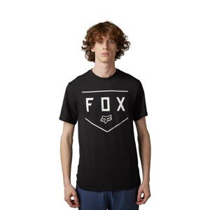 FOX Rövid ujjú kerékpáros póló - SHIELD - fekete