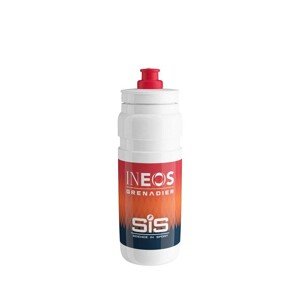 ELITE Kerékpáros palack vízre - FLY INEOS GRENADIERS 750ml - fehér/narancssárga/piros