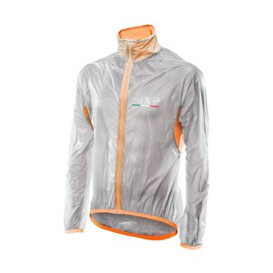 SIX2 Kerékpáros szélálló dzseki - GHOST - narancssárga/áttetsző