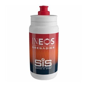 ELITE Kerékpáros palack vízre - FLY INEOS GRENADIERS 550ml - narancssárga/fehér/piros