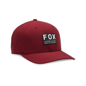 FOX Kerékpáros sapka - NON STOP TECH FLEXFIT - bordó