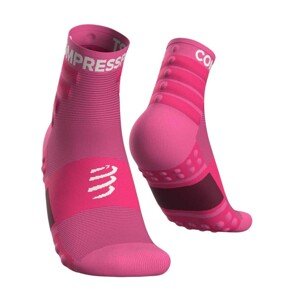 COMPRESSPORT Klasszikus kerékpáros zokni - TRAINING - rózsaszín