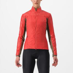 CASTELLI Kerékpáros dzseki béléssel - UNLIMITED W PUFFY 2 - piros