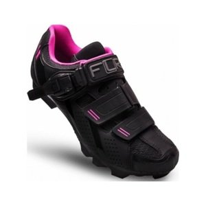 FLR Kerékpáros cipő - F65 - fekete/rózsaszín