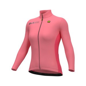 ALÉ Hosszú ujjú kerékpáros mez - FONDO 2.0 SOLID - rózsaszín