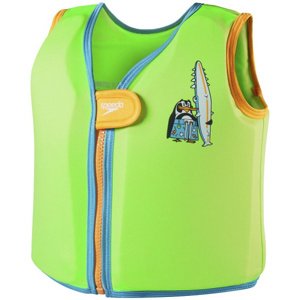 Speedo character printed float vest chima azure blue/fluro green 2-4