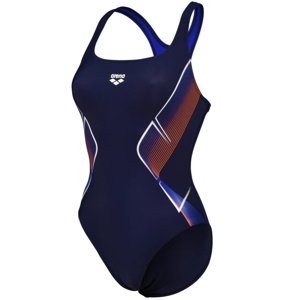 Arena my crystal swimsuit control pro back navy/neon blue m - uk34