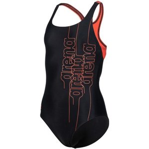 Arena girls swimsuit swim pro back graphic black/floreale 164cm