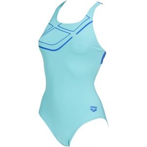 Női fürdőruha arena essentials swim pro back one piece mint/neon